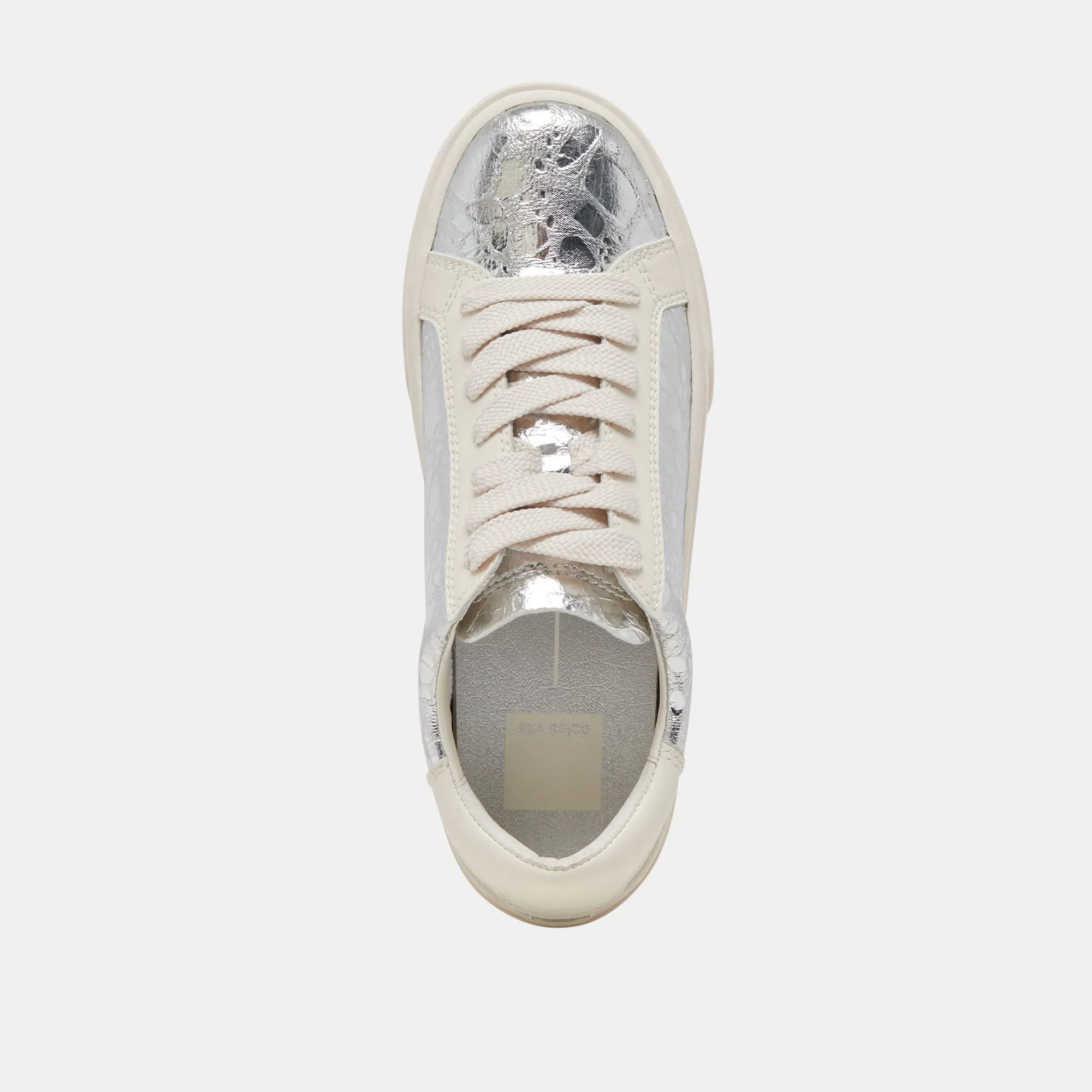 ZAYN 360 SNEAKERS SILVER DISTRESSED LEATHER - re:vita